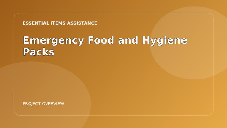 Emergency Food and Hygiene Packs featured image