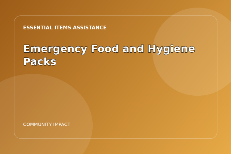 Emergency Food and Hygiene Packs gallery image 1