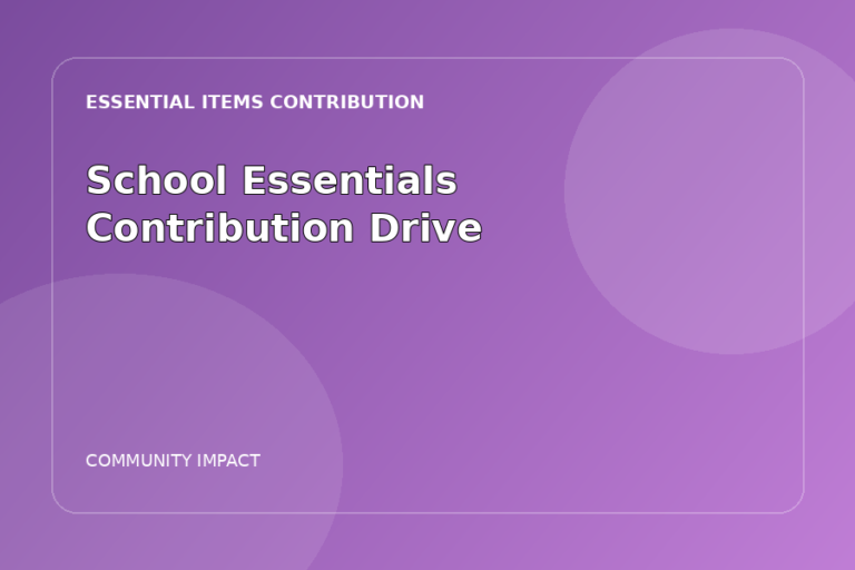 School Essentials Contribution Drive gallery image 1