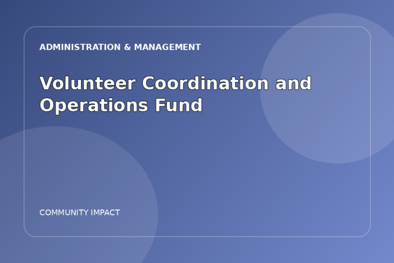 Volunteer Coordination and Operations Fund gallery image 1